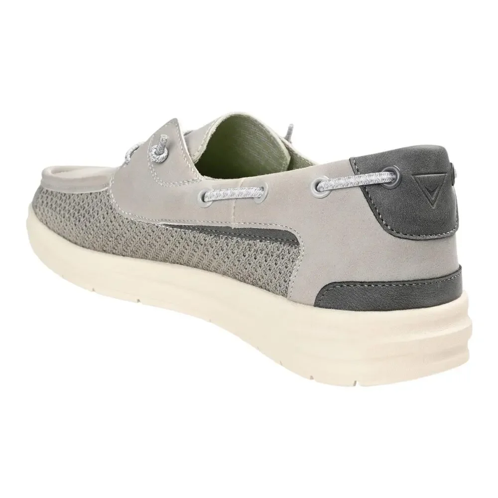 Vance Co Men's Carlton Casual Slip On Boat Shoe Sneakers Gray Size 10 1/2
